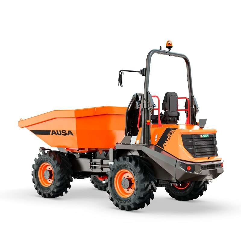 Dumper Ausa D601AHG+ sur chantier de terrassement