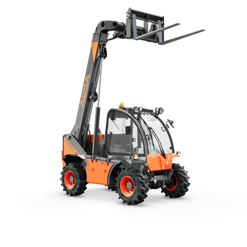 Chariot télescopique Ausa T235H avec fourches de levage